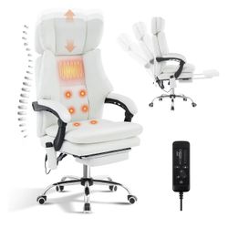 Massage, Heating, Cooling Reclining Office Chair