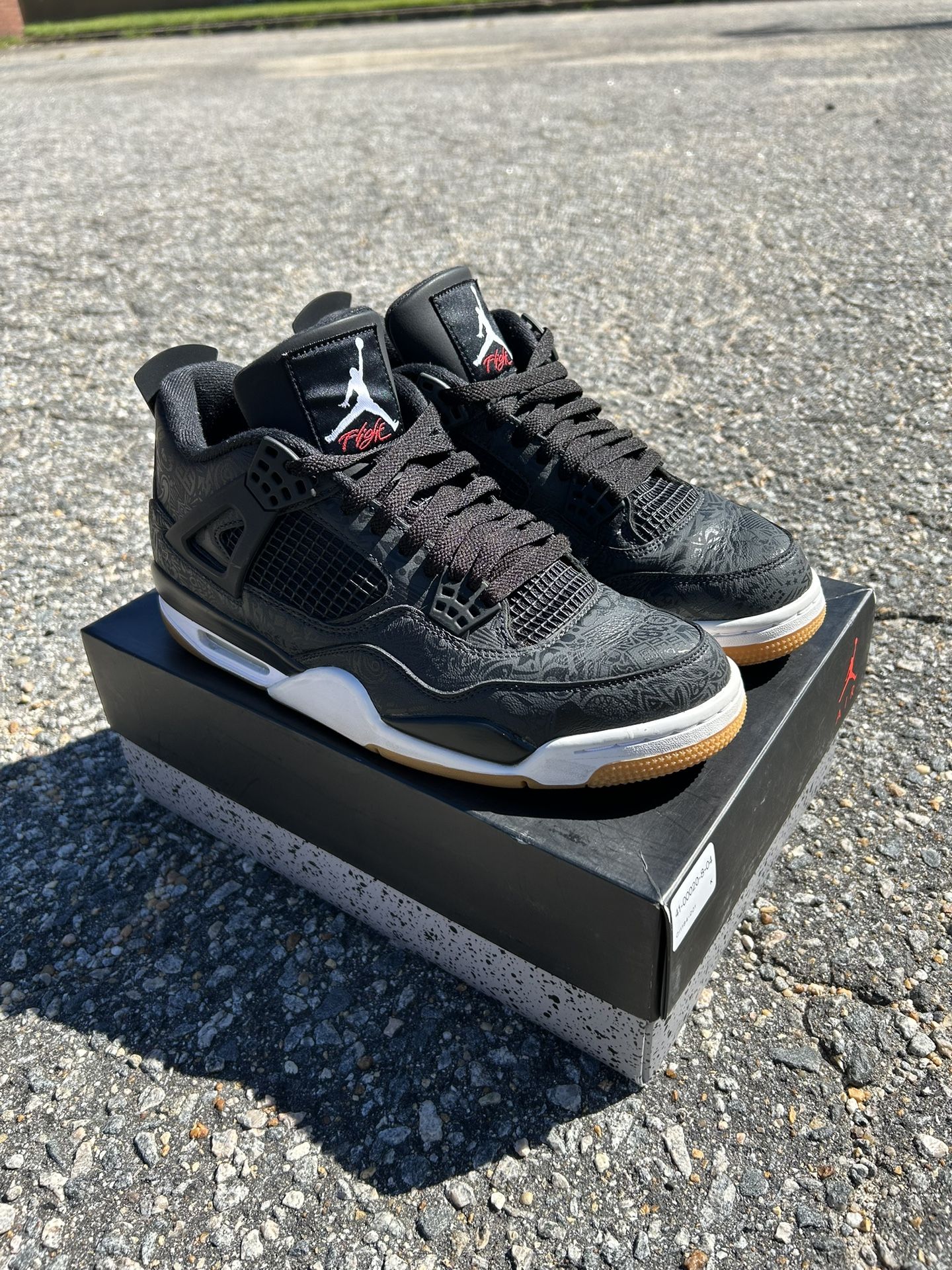 Jordan 4 “Laser Black Gum”