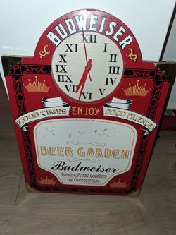 Vintage budweiser wall clock