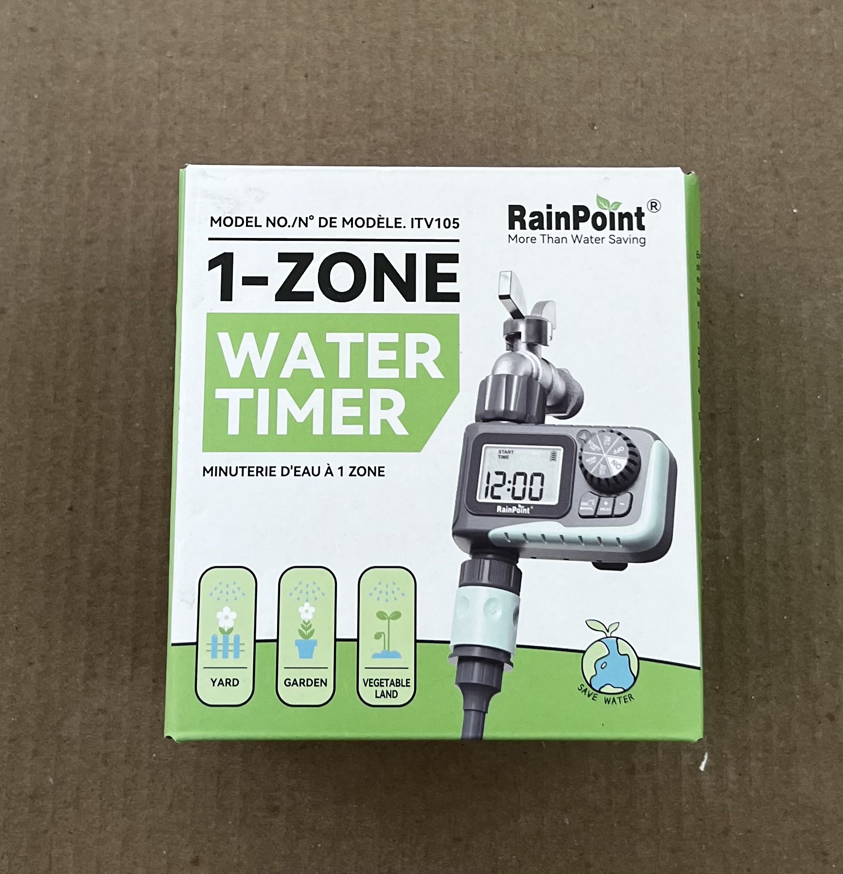 RAINPOINT Sprinkler Timer, Programmable Water Timer for Garden