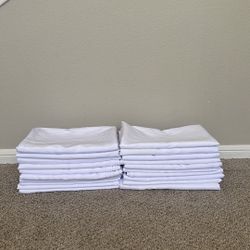 White Polyester Table Cloths Qty 20