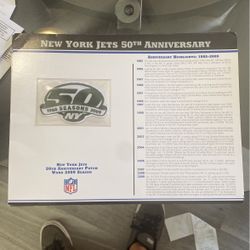 Jets 50 Anniversary Patch