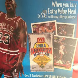 1993 Jordan  McDonald’s Poster 