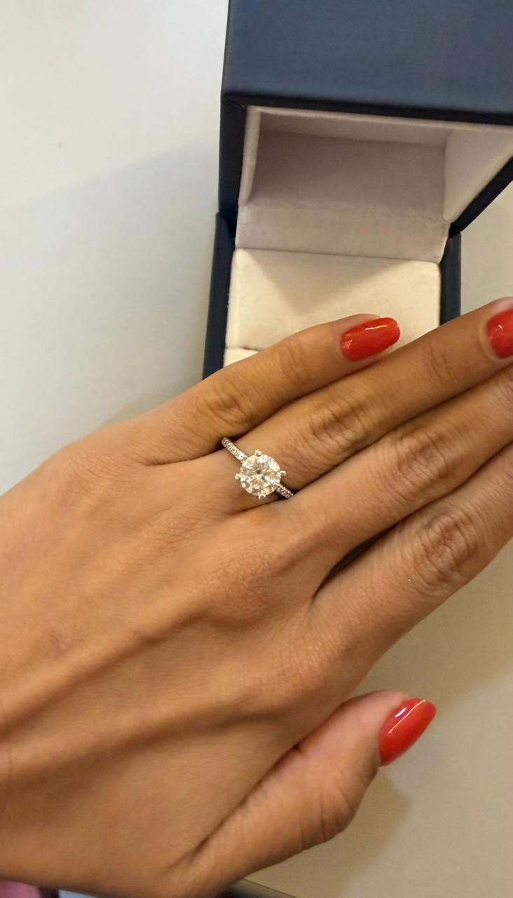 Natural Diamond Ring 💍 2.01 carat VS2 Cut / White Gold 18k Gia Certificate
