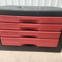 Craftsman Mechanic Socket Wrench Tool Set 4 Drawer Box Vintage