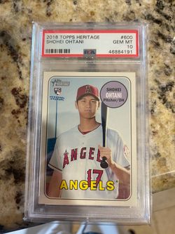 2018 tops shohei ohtani psa 10