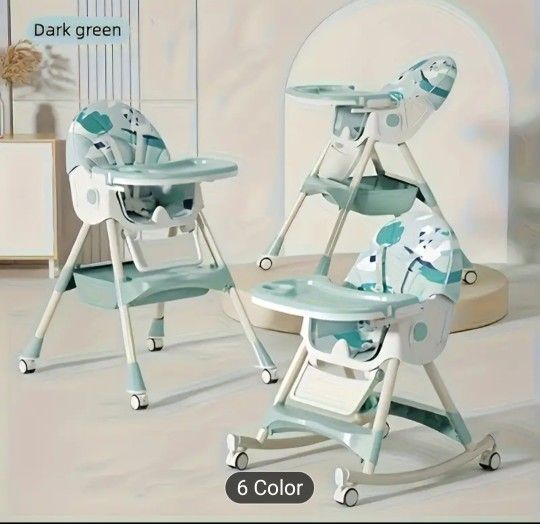 BRAND NEW IN BOX π¦ Green Pattern Multi Use High Chair π