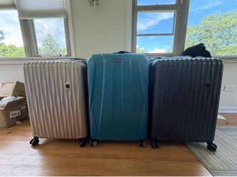 Samsonite Centric 2 Hardside Expandable Luggage with Spinner Wheels, Caribbean Blue, 3-Piece Set (20/24/28)