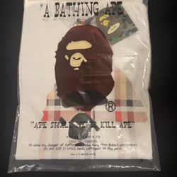 White Bape Tee $35 Brand New