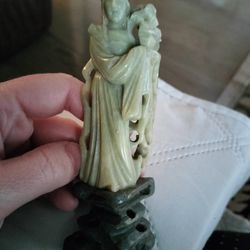 Vintage carved Chinese Soapstone Figurine