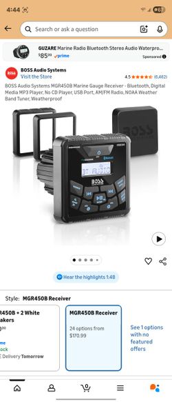 BOSS Marine gauge receiver  MGR450B