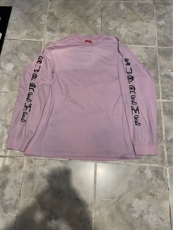 Supreme Cut Out Long Sleeve T-Shirt FW22 Pale Pink SZ L