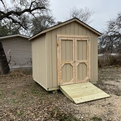 8x8 shed with ramp!!