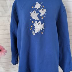 Quaker Factory Ghost Sweatshirt Size XL