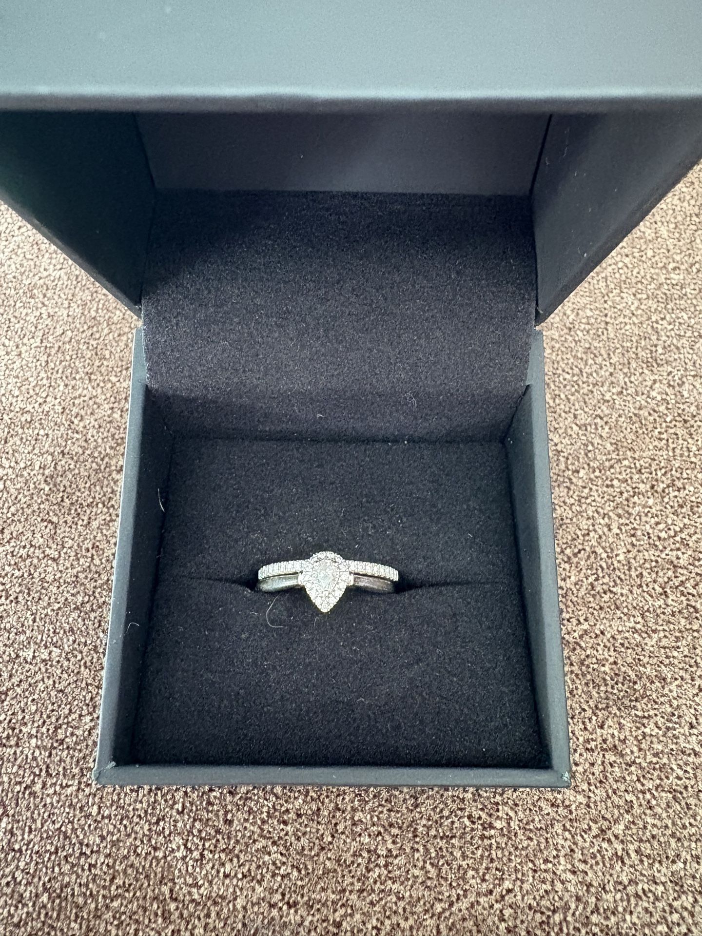 Pear Cut Wedding Ring And Band