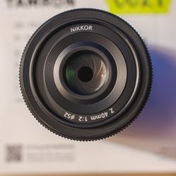 Nikor 40 MM For Nikon Z Mirrorless Cameras 