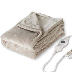  Tefici Electric Heated Blanket Throw with 3 Heating Levels & 4 Hours Auto Off,Super Cozy Soft Heated Throw with Fast Heating Brand New 