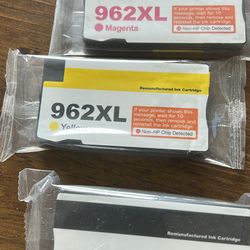 Ink For Printer   962xl.  New. 3 Full XL Cartridges