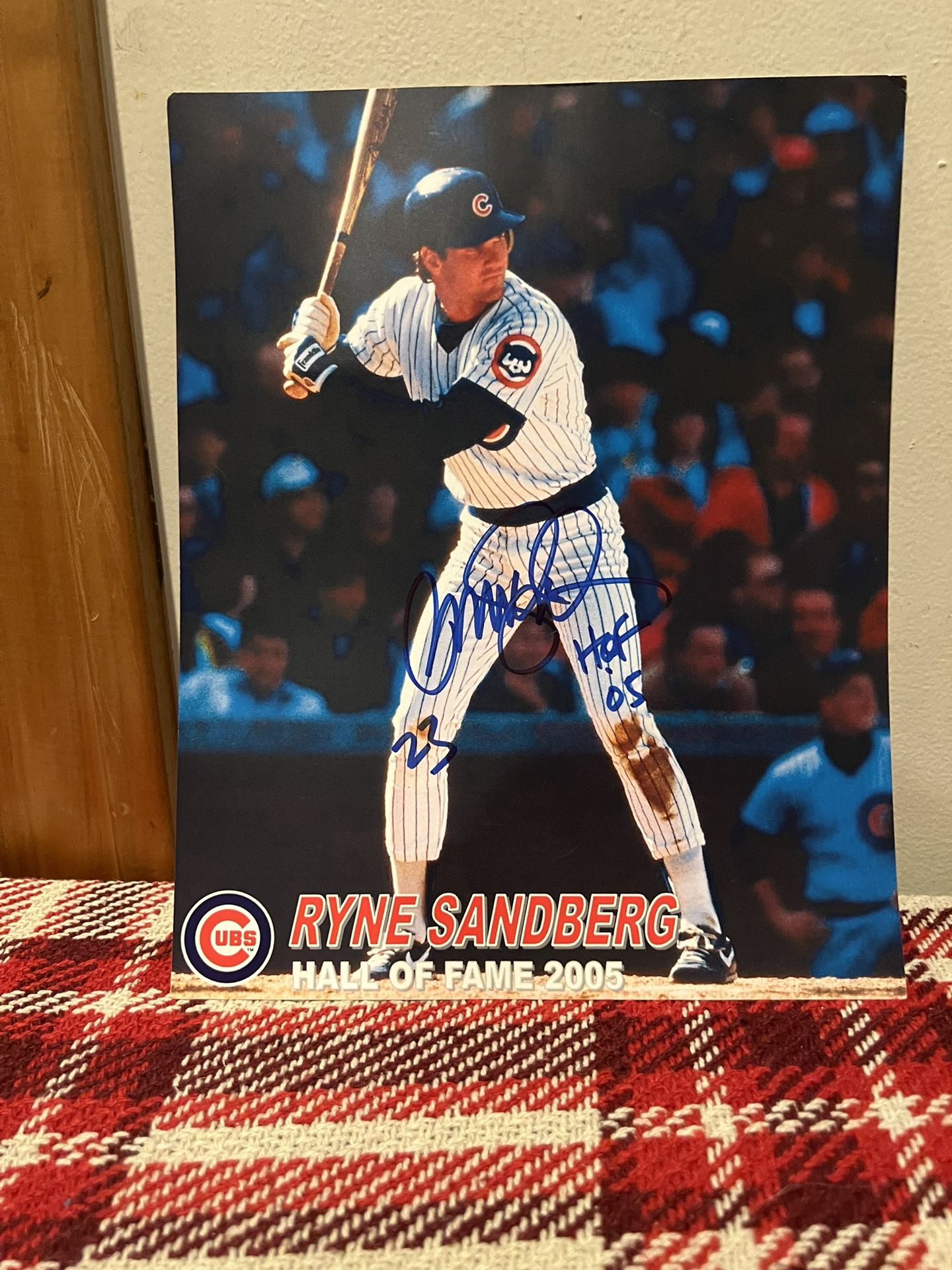 Ryne Sandberg “Ryno” Autograph Authentic Poster