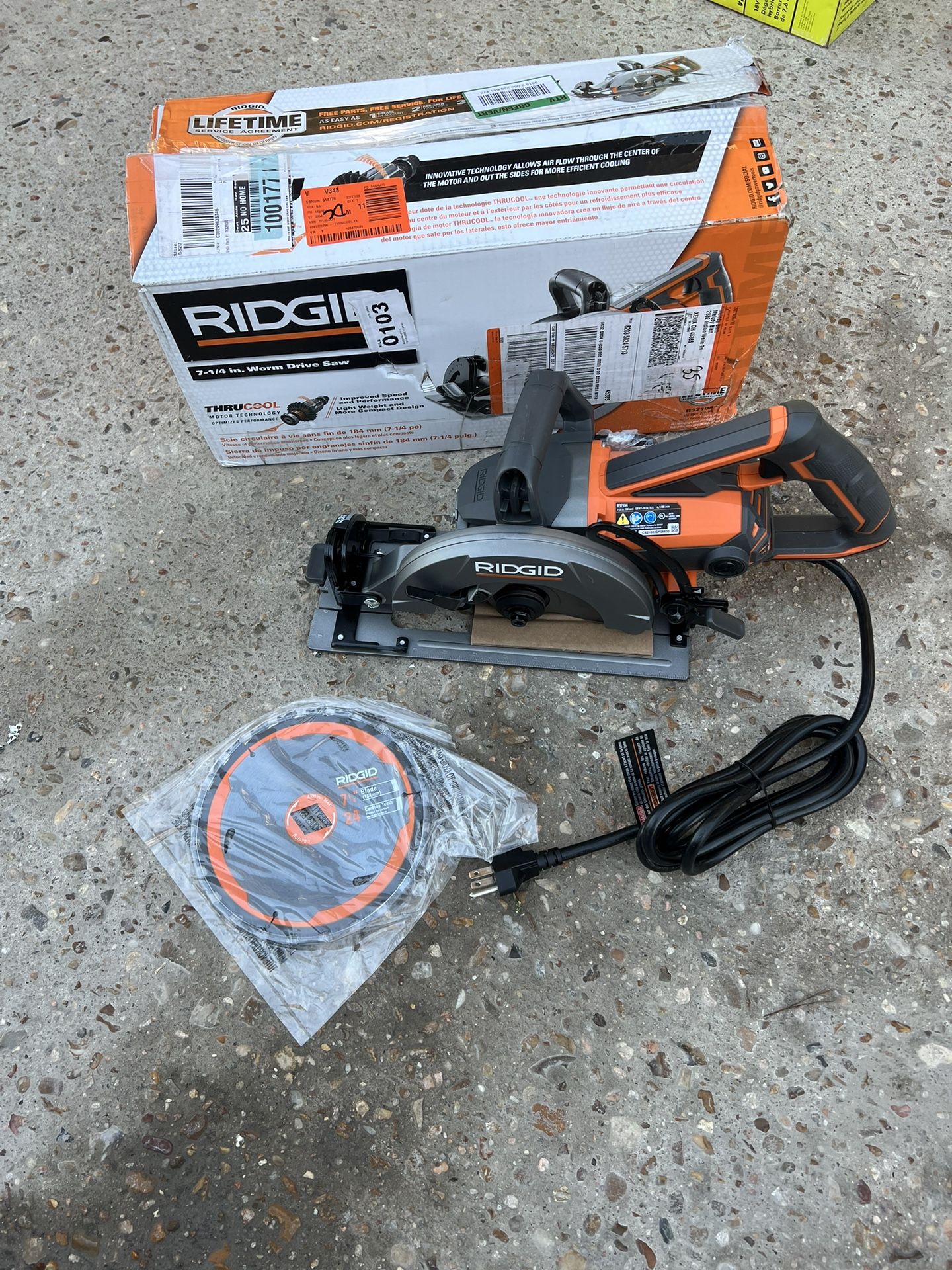Ridgid Rear Handle Circular Saw 1/4