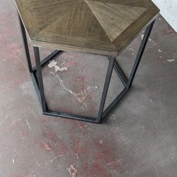 Hexagon End Table $60 OBO Need gone ASAP