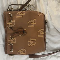 Dooney And Bourke Monogram Gretta Drawstring Handbag