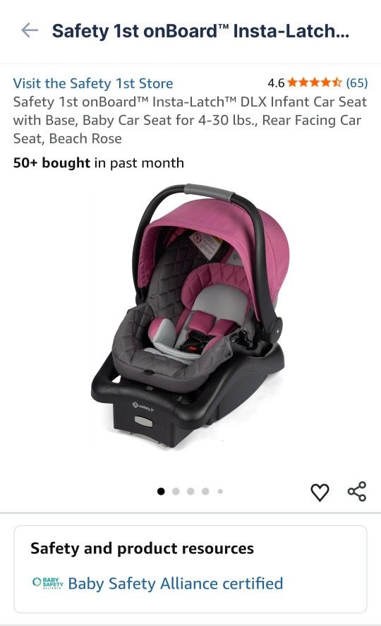 Safety 1st onBoard™ Insta-Latch™ DLX Infant Car Seat with Base
