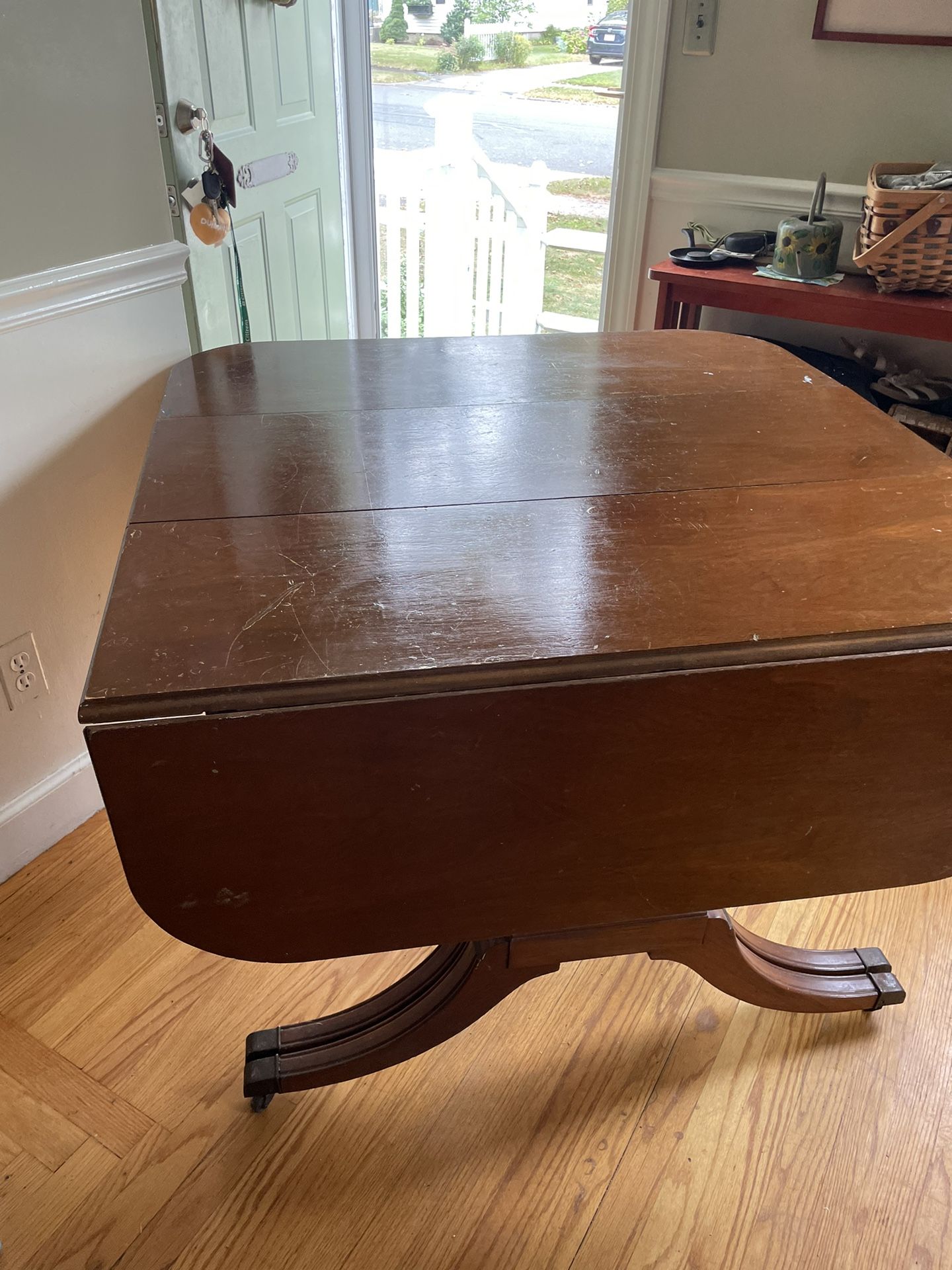 Antique Oak 6 Seat Dining Table 175 OBO