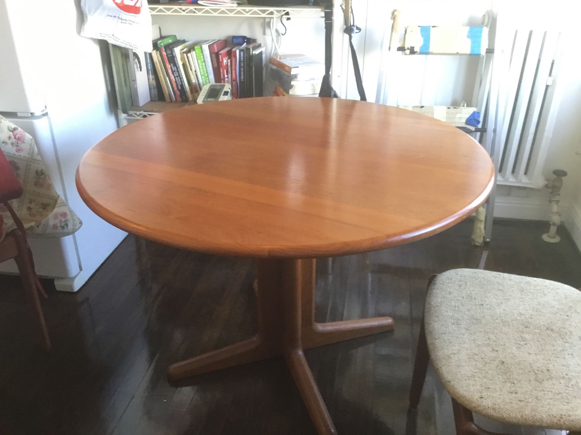 Solid teak kitchen table & chairs