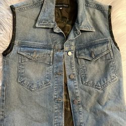 Denim Vest - Women Size Medium 