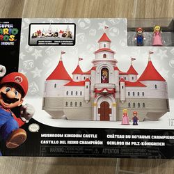The Super Mario Bros. Movie - Mushroom Kingdom Castle Playset With Mini 1.25”