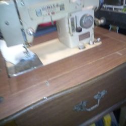 White Sewing Machine 