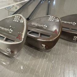 TaylorMade Hi-Toe 3 Wedge Set 50, 54, 58 Dynamic Gold S300 