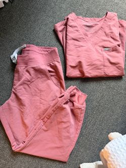 Pink Figs Scrub Set