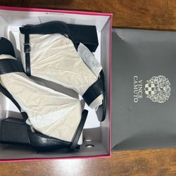 Vince Camuto Leather Sandal Block Heels