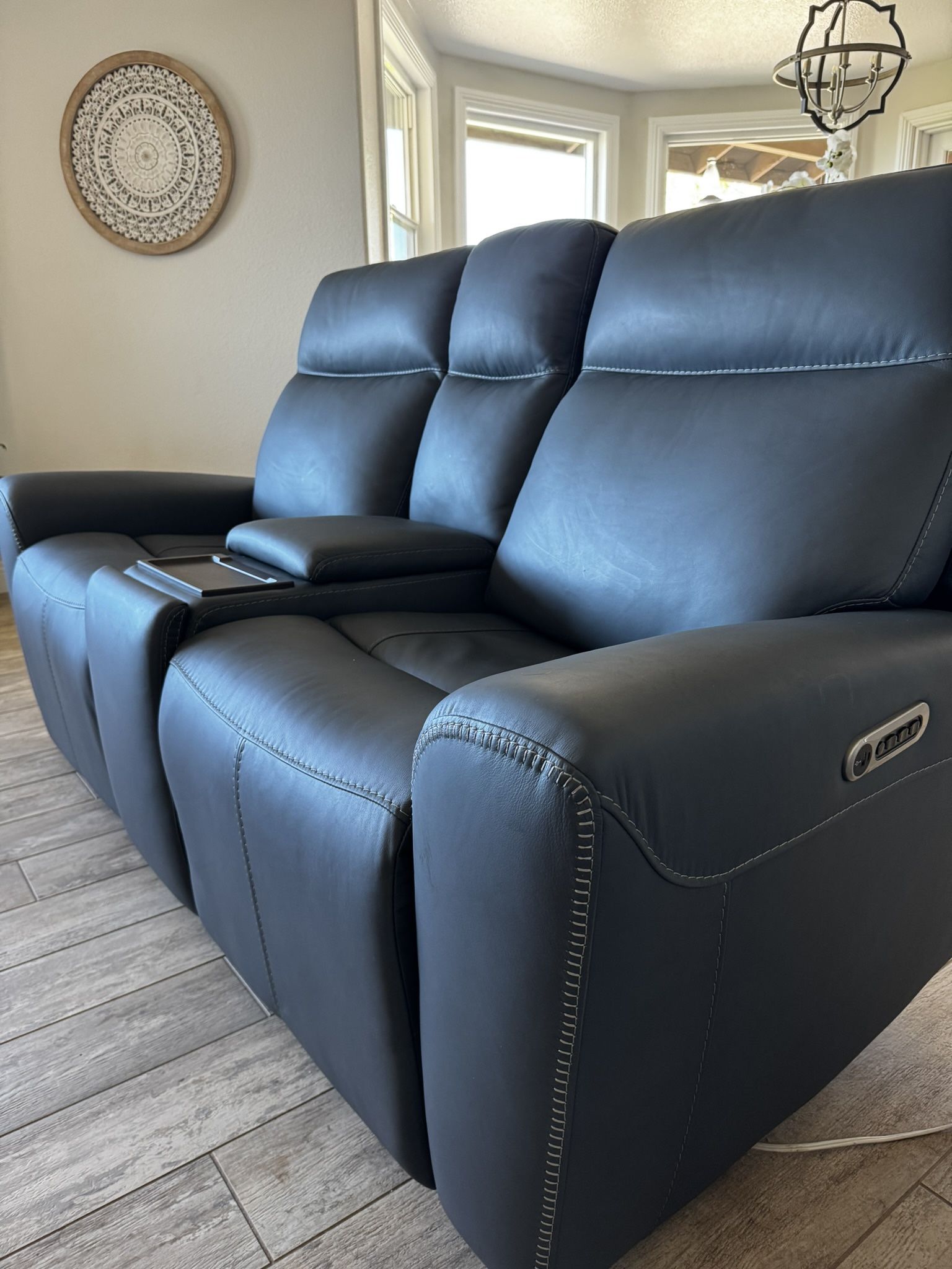 Leather Couch and Love Seat