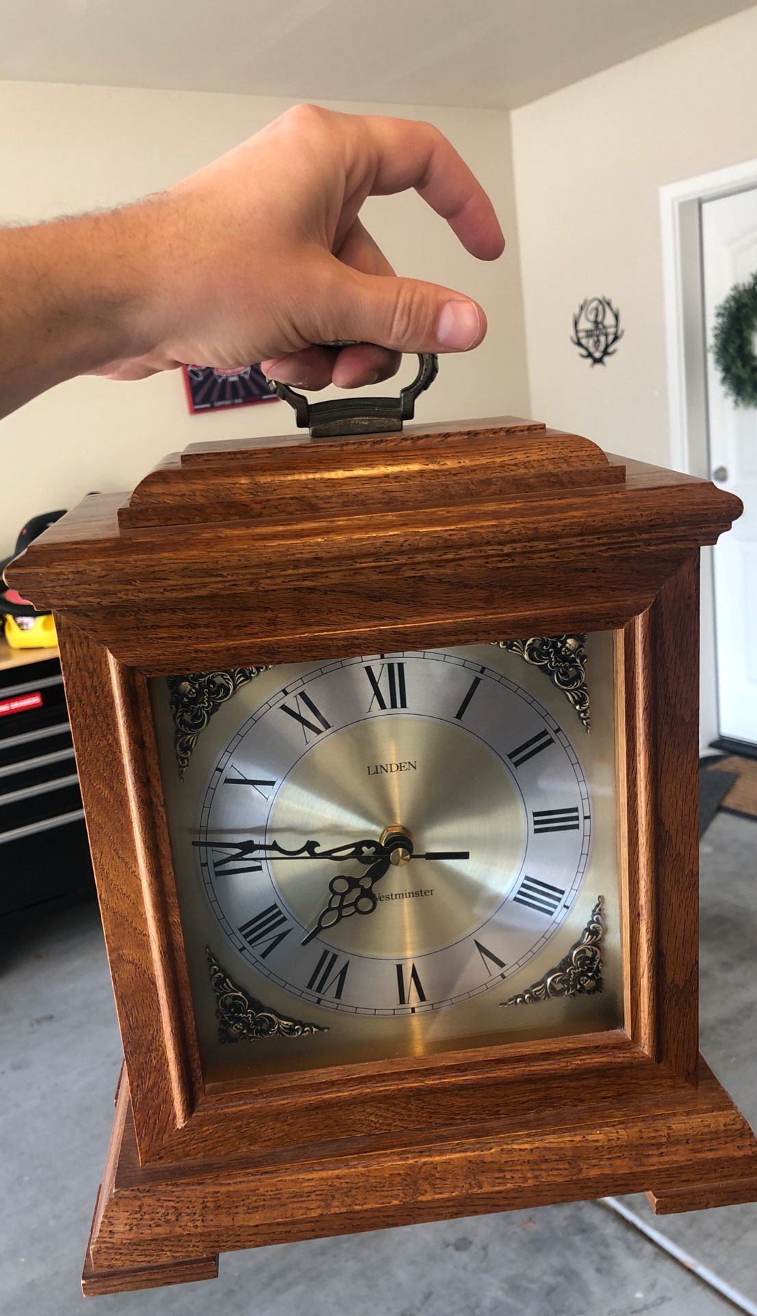 Linden Westminster Dual Chime Clock