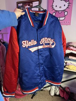 Oversized Hello Kitty Varsity Jacket 💗 Sanrio Rare 3XL