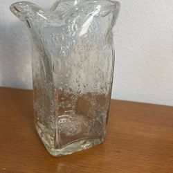 Mid Century Bubble Glass Pitcher / Made in Norway 