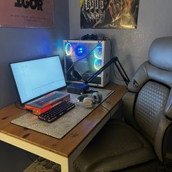 stacked gaming setup