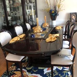 Dining Table, 6 Chairs And A China Buffet 