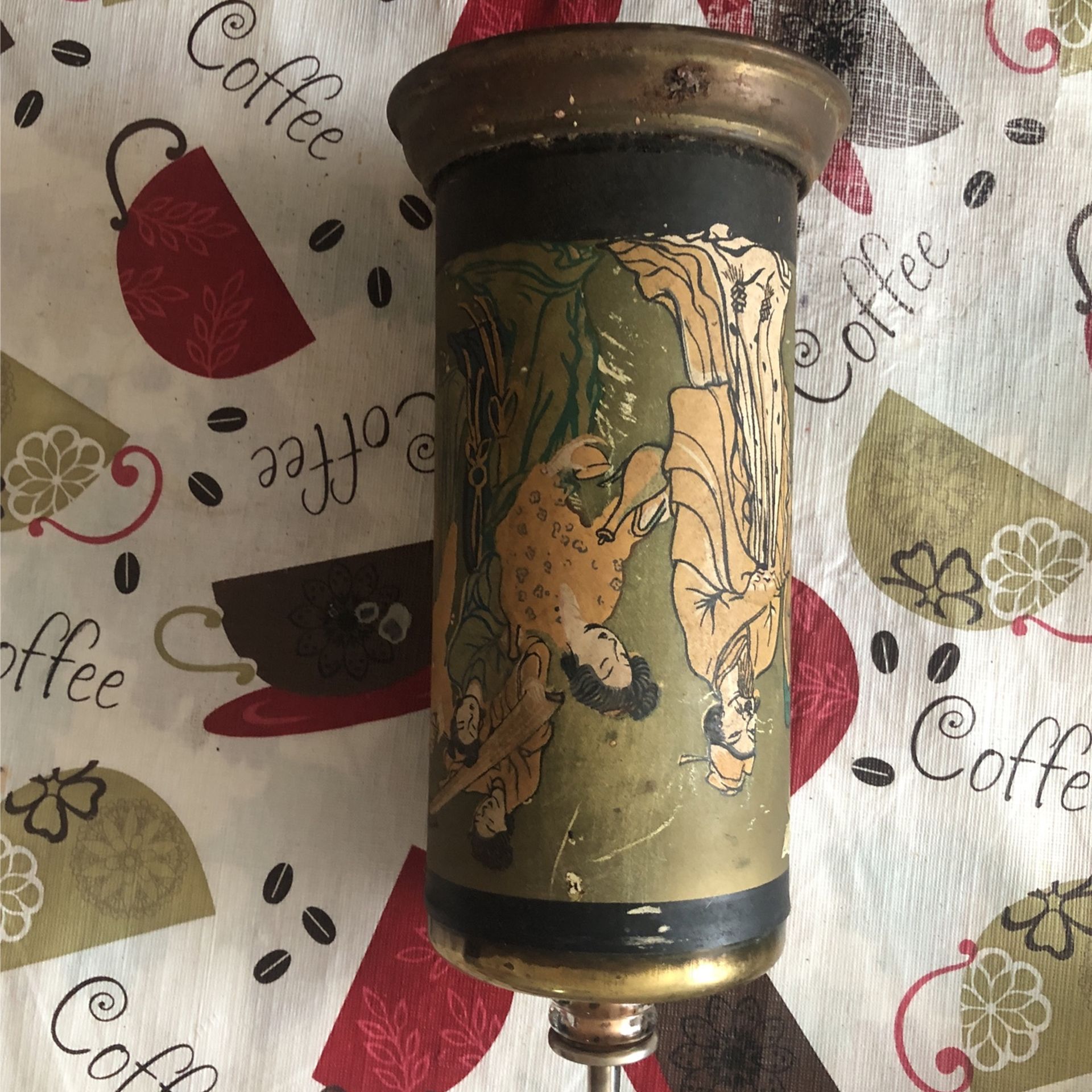 chinese vintage wine dispenser music box