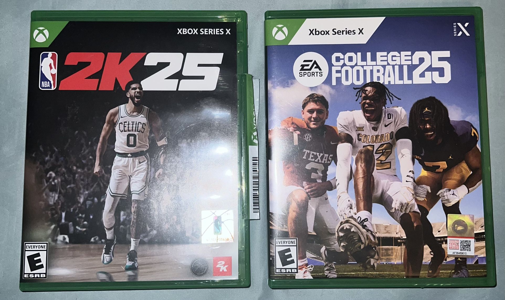 Xbox series x NBA 2k25 and College Football 25