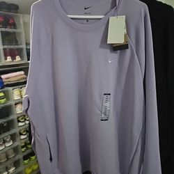 NWT Nike Men's Purple Long Sleeve Sweater
