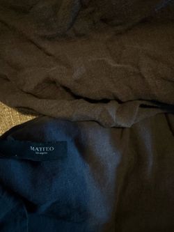Matteo - King - Smoke Dark Grey - Vintage Linen Flat Sheet + Vintage Linen Fitted Sheet
