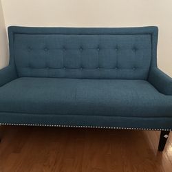 Teal New Small Sofa