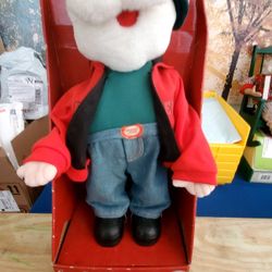2 Vintage Animated Santas (Gemmy-Style) – Rocking Chair Santa + Hip Hop Santa – For Display/Deco