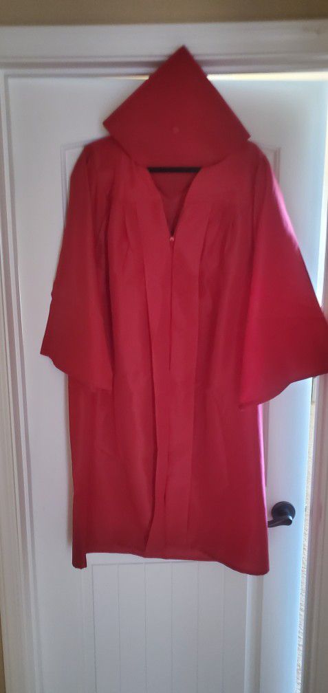 2 Graduation Gowns . Both With Cap
