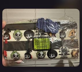 Loungefly Beetlejuice Chibi All Over Print Wallet