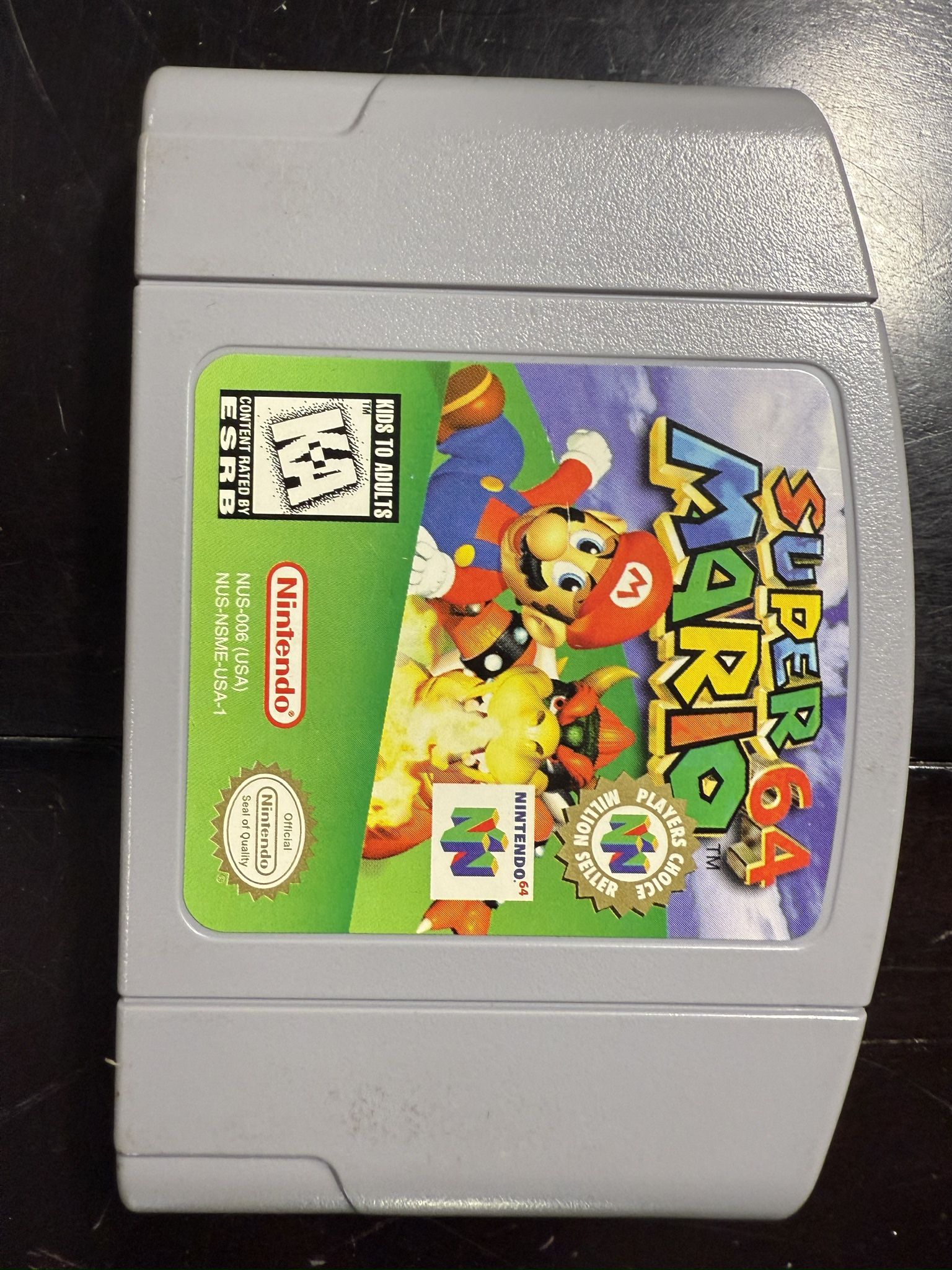 NINTENDO 64 SUPER MARIO 64 GAME AUTHENTIC